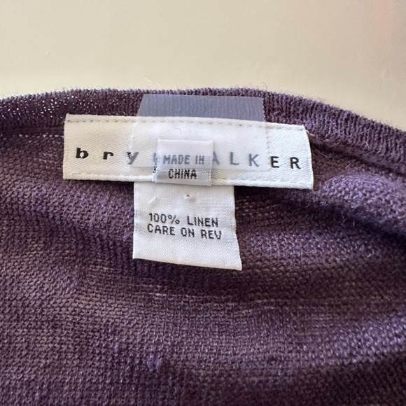 BRYN WALKER PURPLE BOAT NECK TUNIC  WITH DRAWSTRING-EUC/XL - Picture 6 of 11